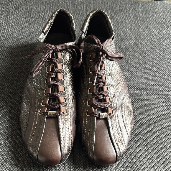 Men's Brown Leather Casual Shoes - Picture 1 of 16